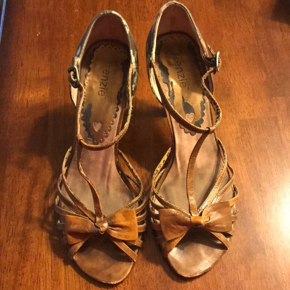 Brown Strappy Heels